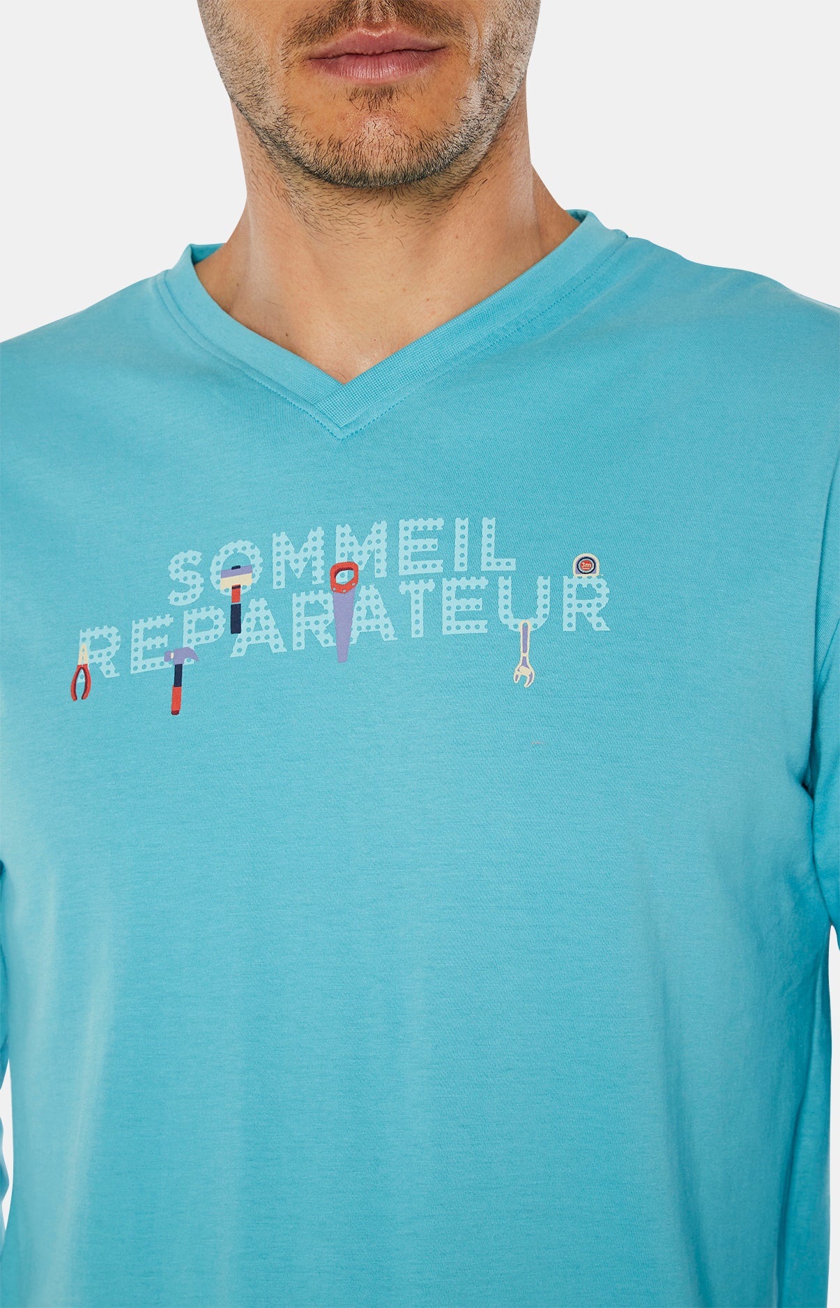 arthur-bob-pyjama-homme-bricolage-marine image 7