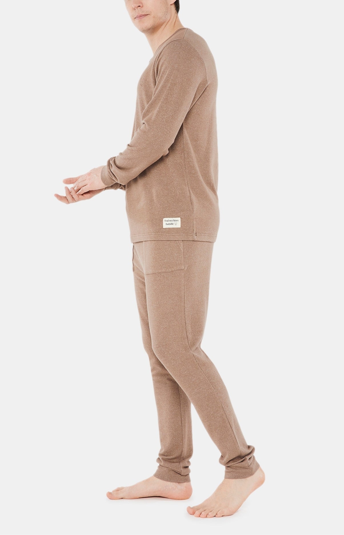 arthur-bob-noisette-pyjama-noisette-maille-gratt-e image 2