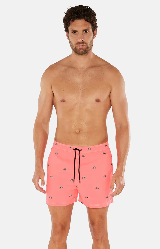arthur-scooter-short-de-bain-homme-rose-brod-recycl image 1