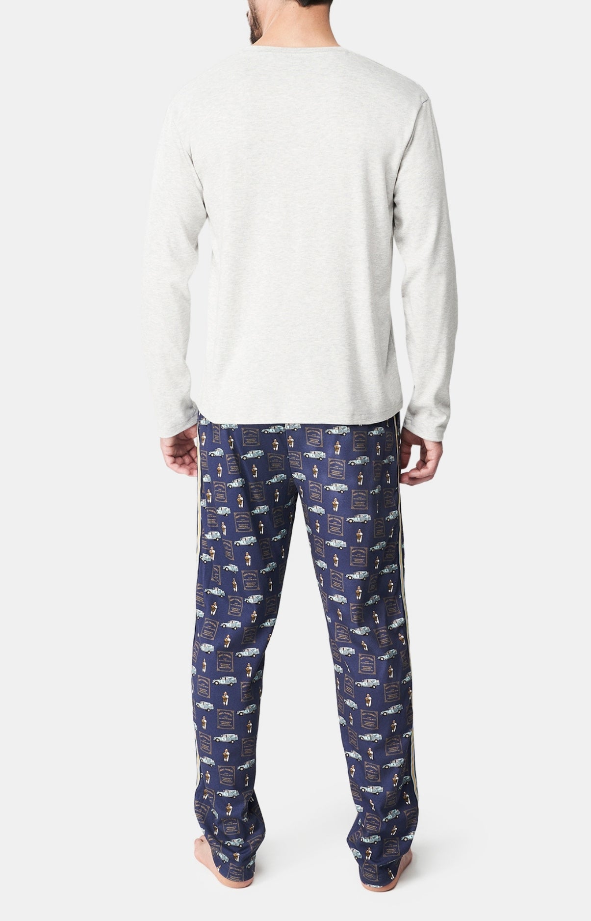 arthur-bob-pain-au-lit-pyjama-homme-marine-coton-bio-chaud image 5