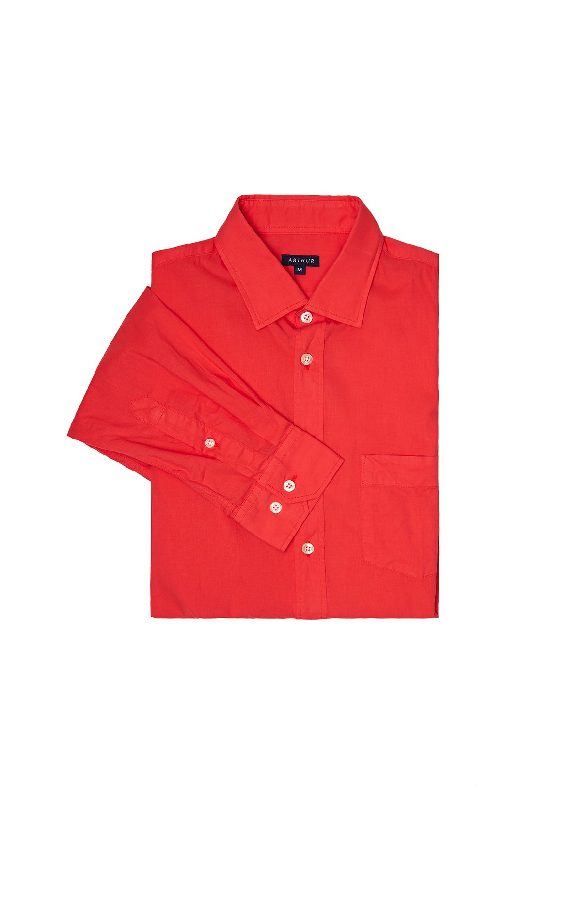 arthur-bob-chemise-voile-coton-rouge-chemise-homme image 3