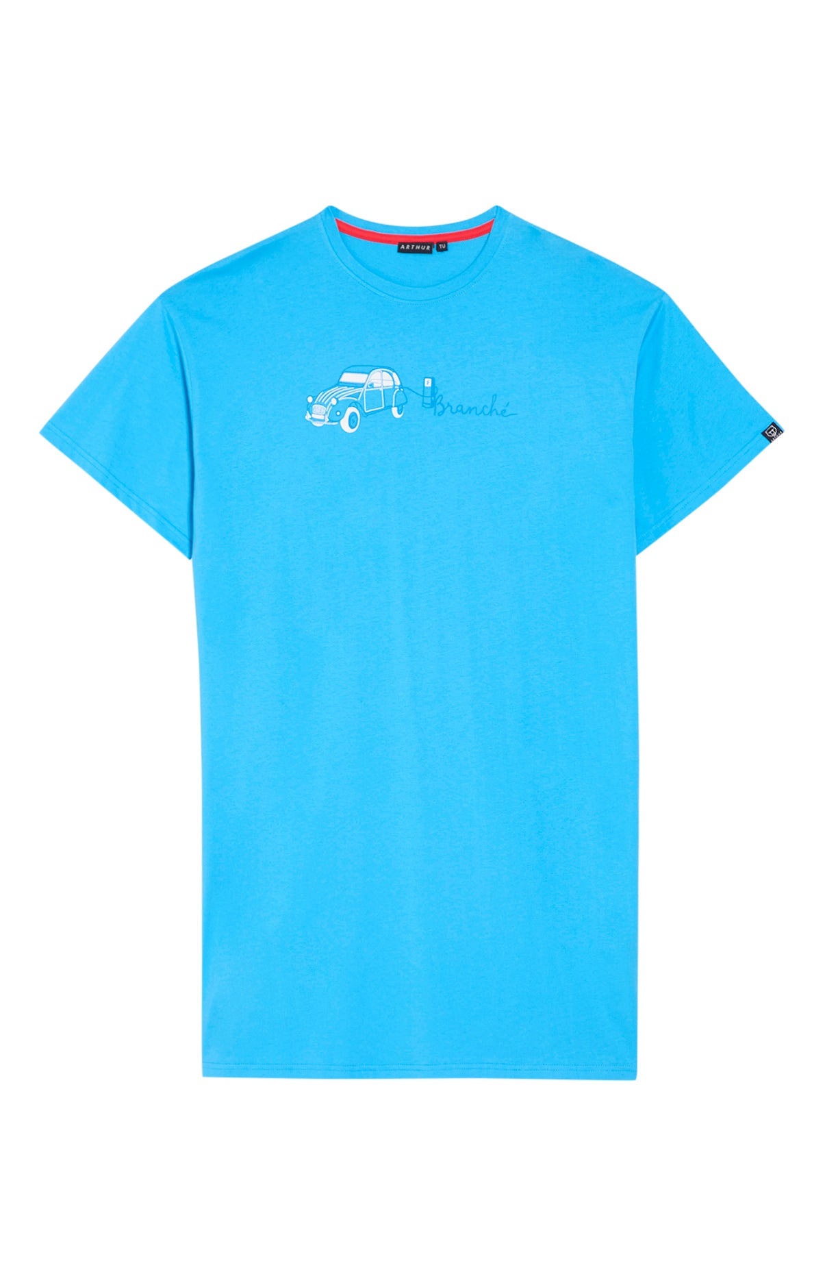 arthur-bob-maxi-tee-shirt-2cv-branch-bleu-bio image 3