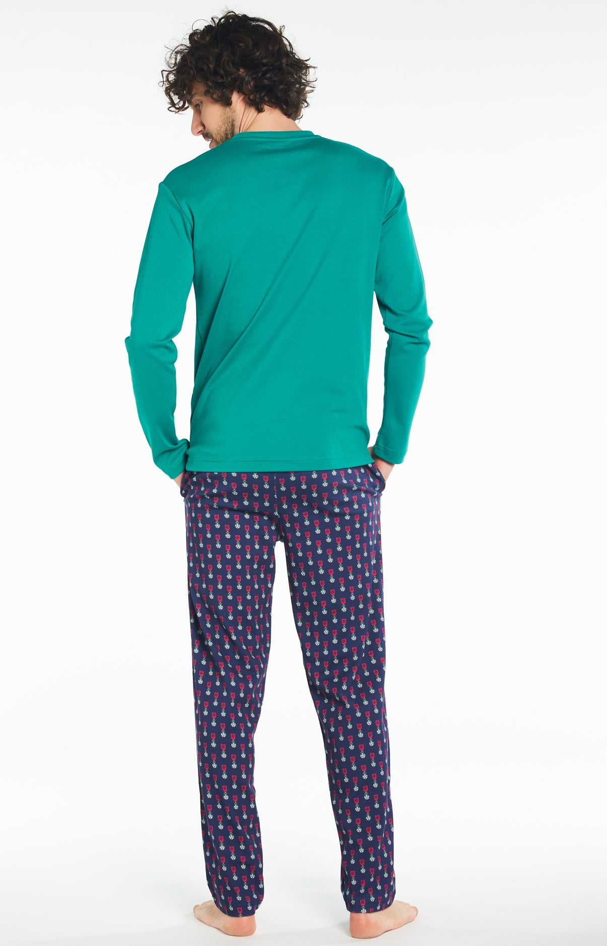 arthur-bob-legion-dormeur-pyjama-long-marine-coton-bio image 5