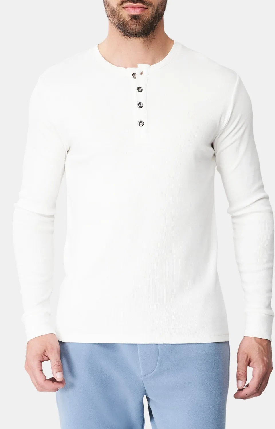 arthur-bob-ecru-tee-shirt-homme-manches-longues-cru image 1