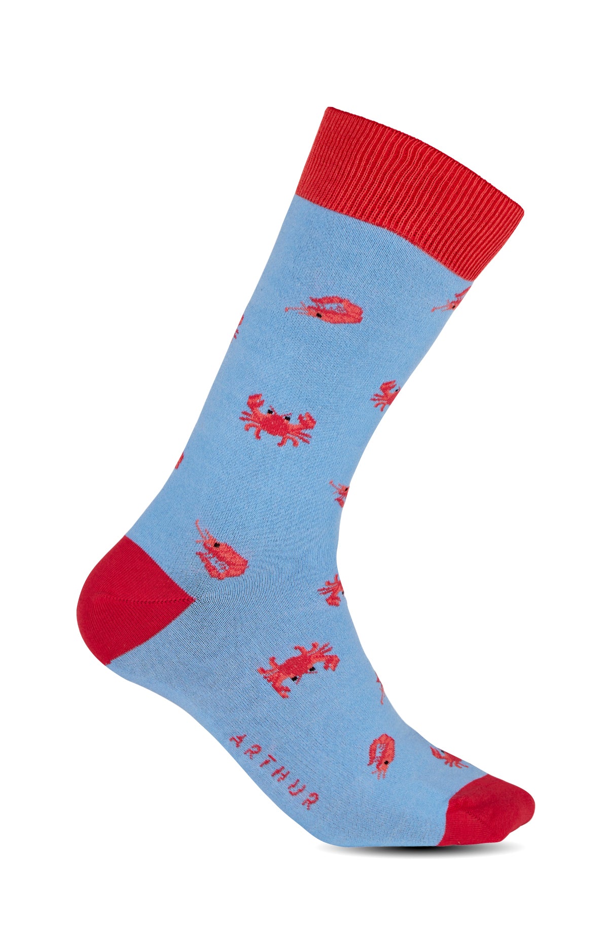 arthur-bob-crabe-chaussettes-coton-azur-39-45 image 1