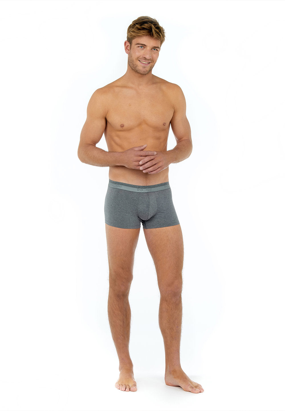 hom-classic-boxer-400203-boxer-homme-gris-modal-coton image 4