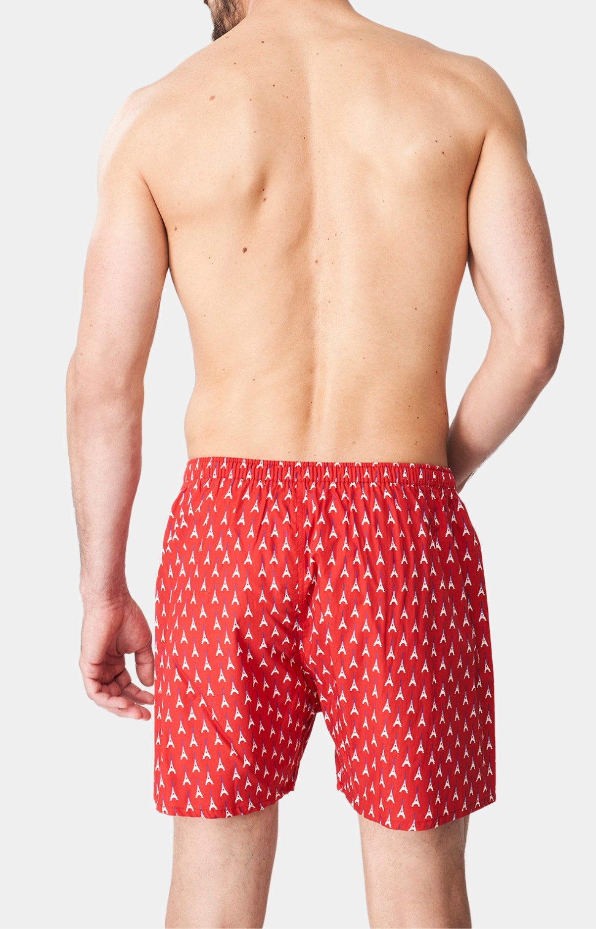 arthur-le-club-tour-eiffel-cale-on-homme-coton-bio-rouge image 5