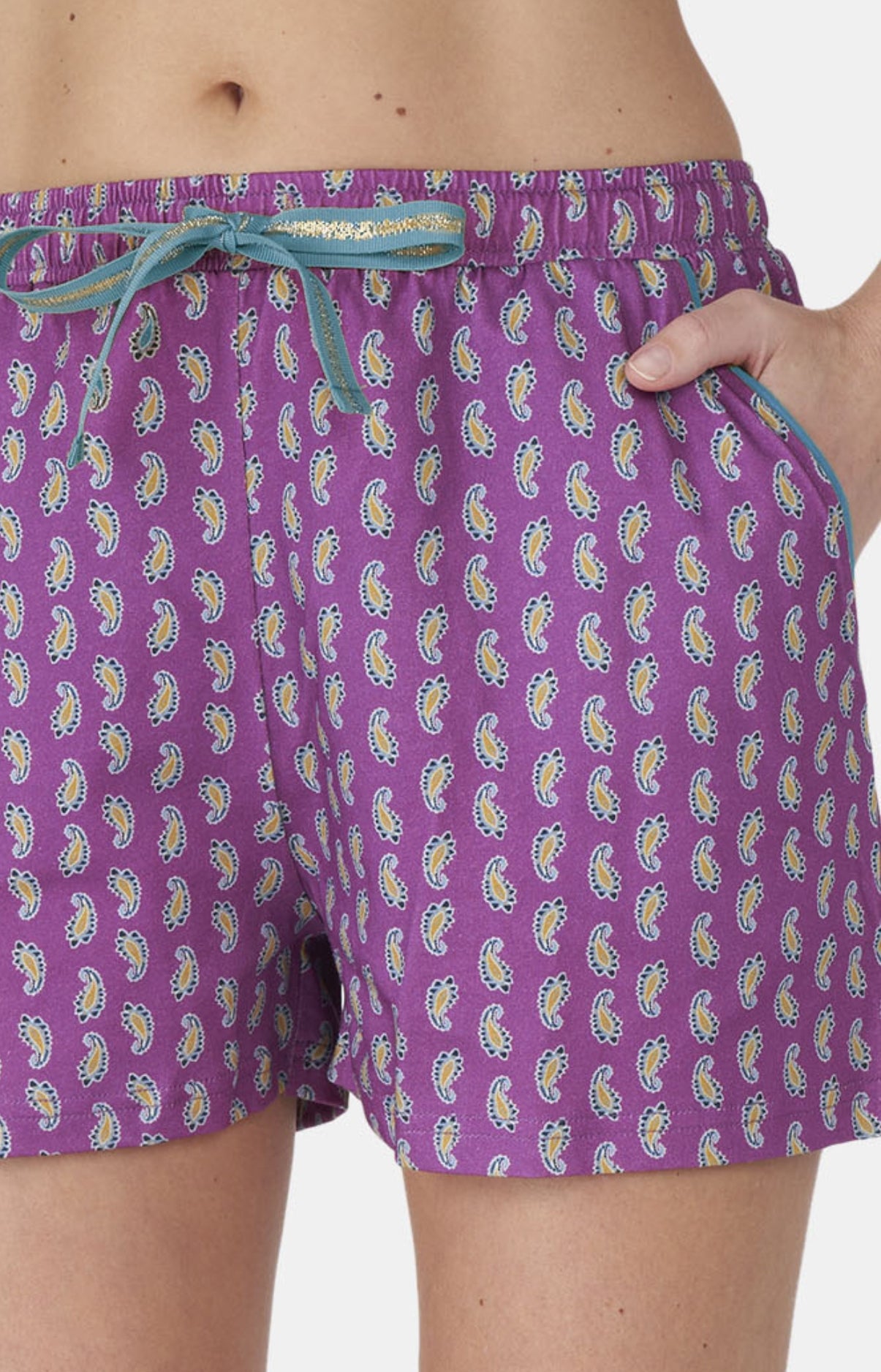 arthur-bob-short-coton-bio-pourpre-femme image 2