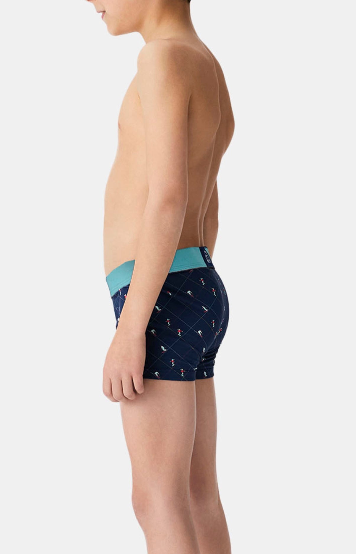 arthur-bob-boxer-enfant-ski-marine-coton-bio image 2