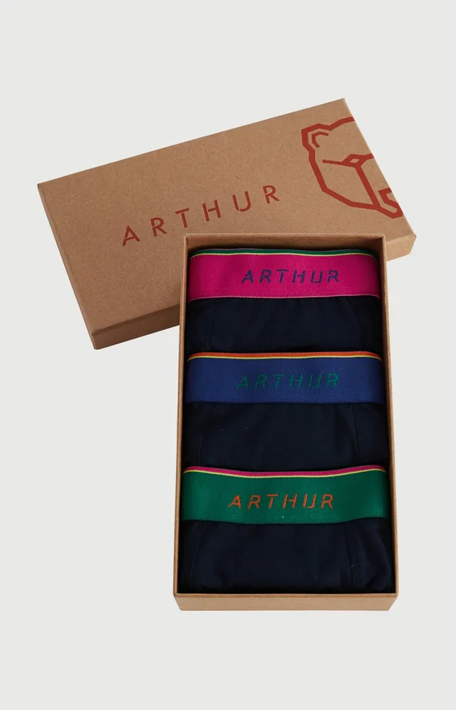 arthur-bob-les-unis-pack-3-boxers-coton-nuit image 1
