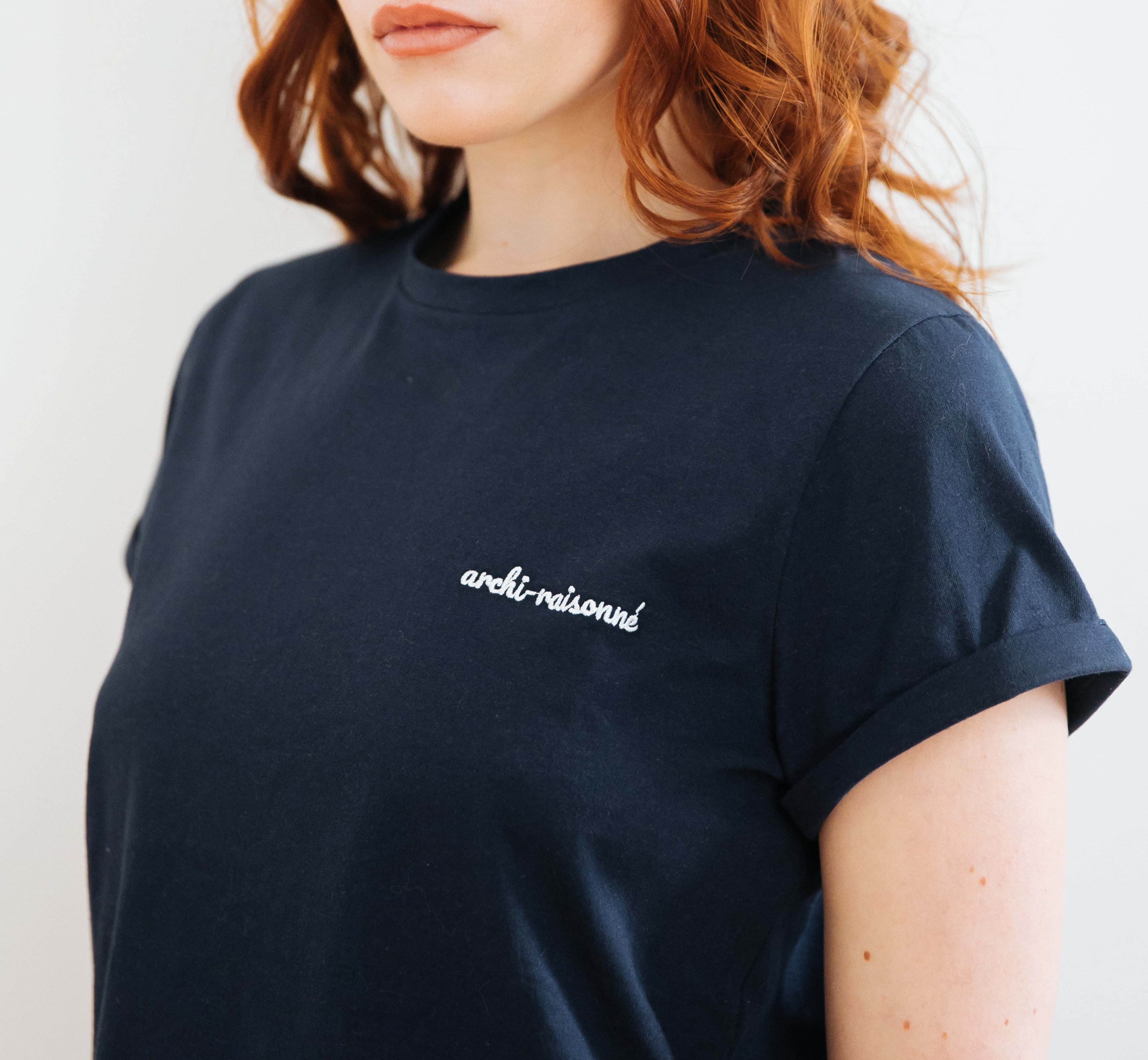 archiduchesse-recycl-e-t-shirt-raisonn-femme-t-shirt-coton-bio-bleu image 2