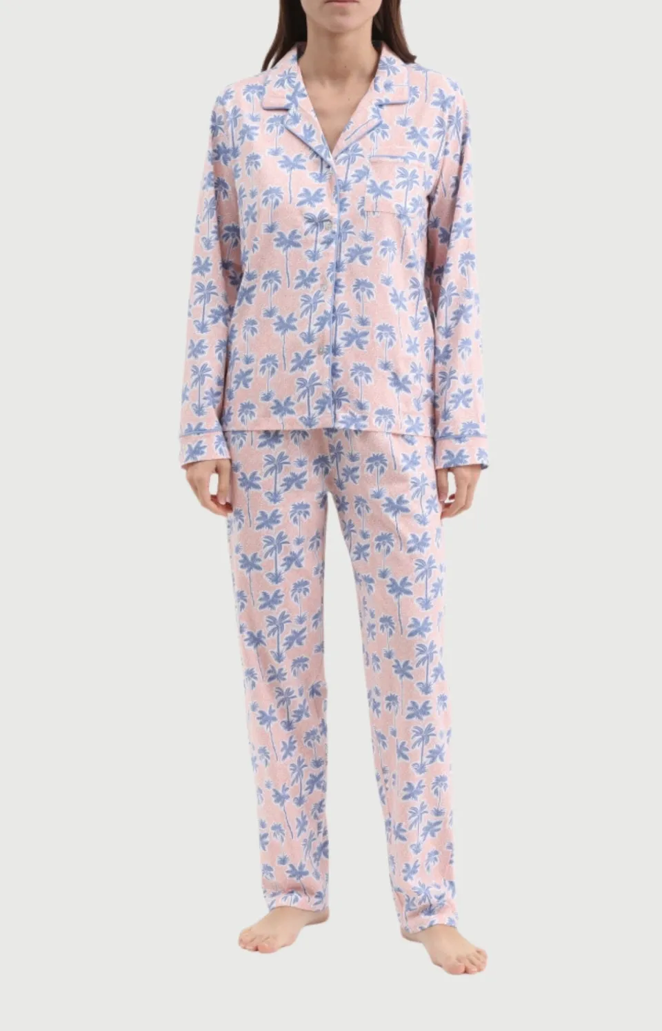 arthur-bob-palmier-pyjama-flanelle-coton-melon image 1