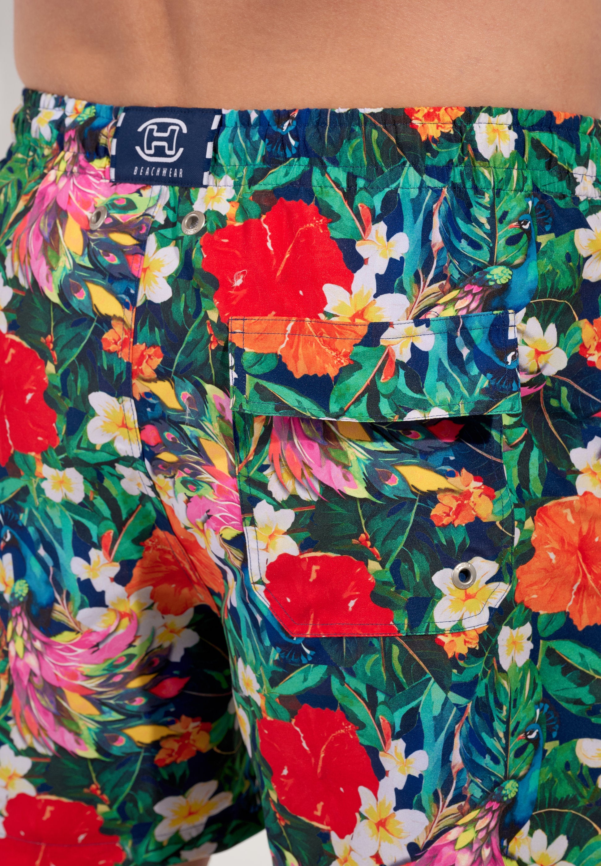 hom-h-fresh-peacock-beach-short-de-bain-multicolore-polyester image 7