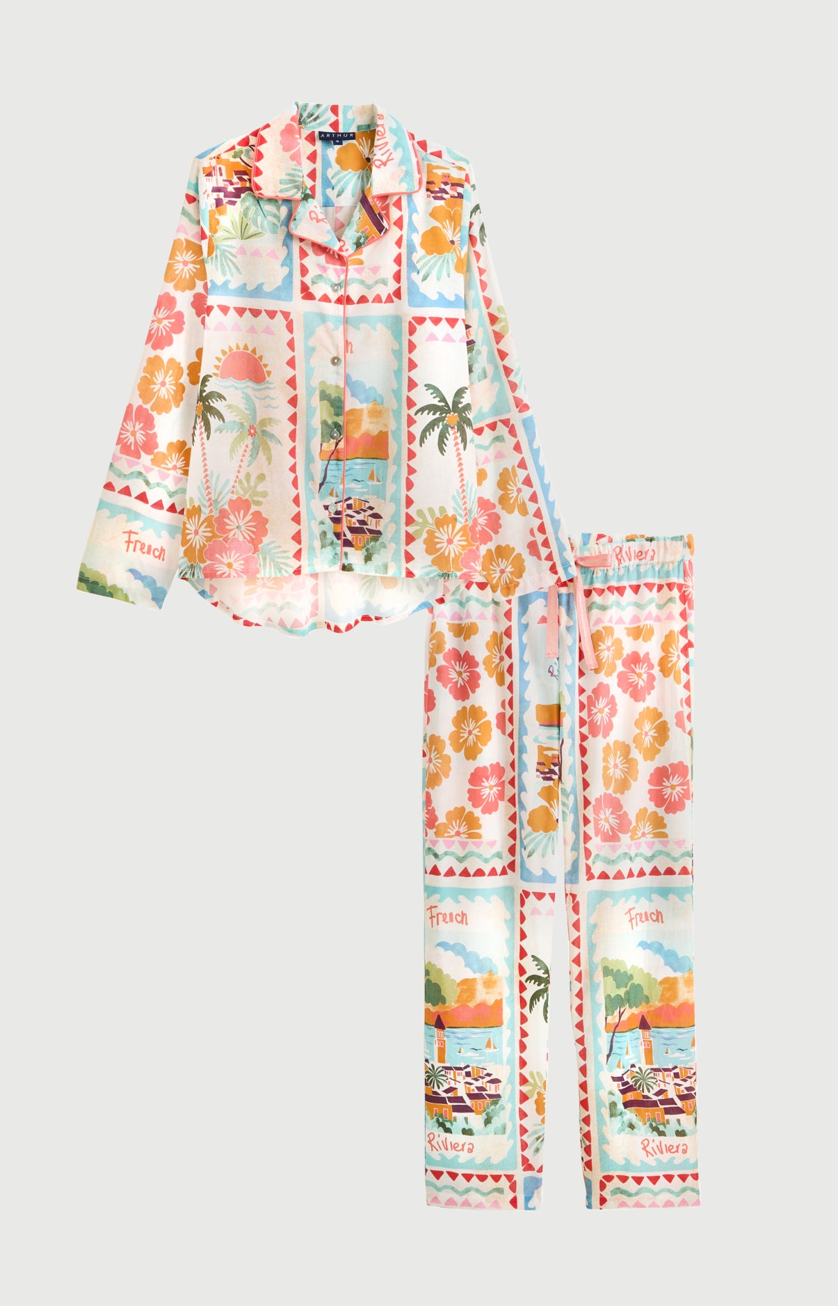 arthur-bob-pyjama-chemise-voile-coton-french-riviera image 3