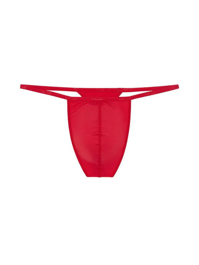 hom-plume-g-string-string-homme-rouge image 1
