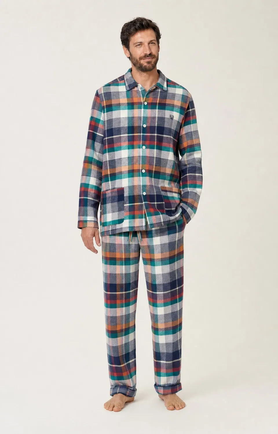 arthur-bob-owen-pyjama-homme-flanelle-multicolore image 1