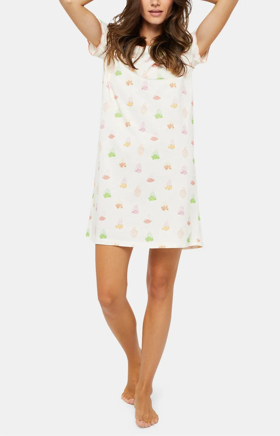 arthur-bob-tutti-frutti-chemise-de-nuit-poudre-coton-bio image 1