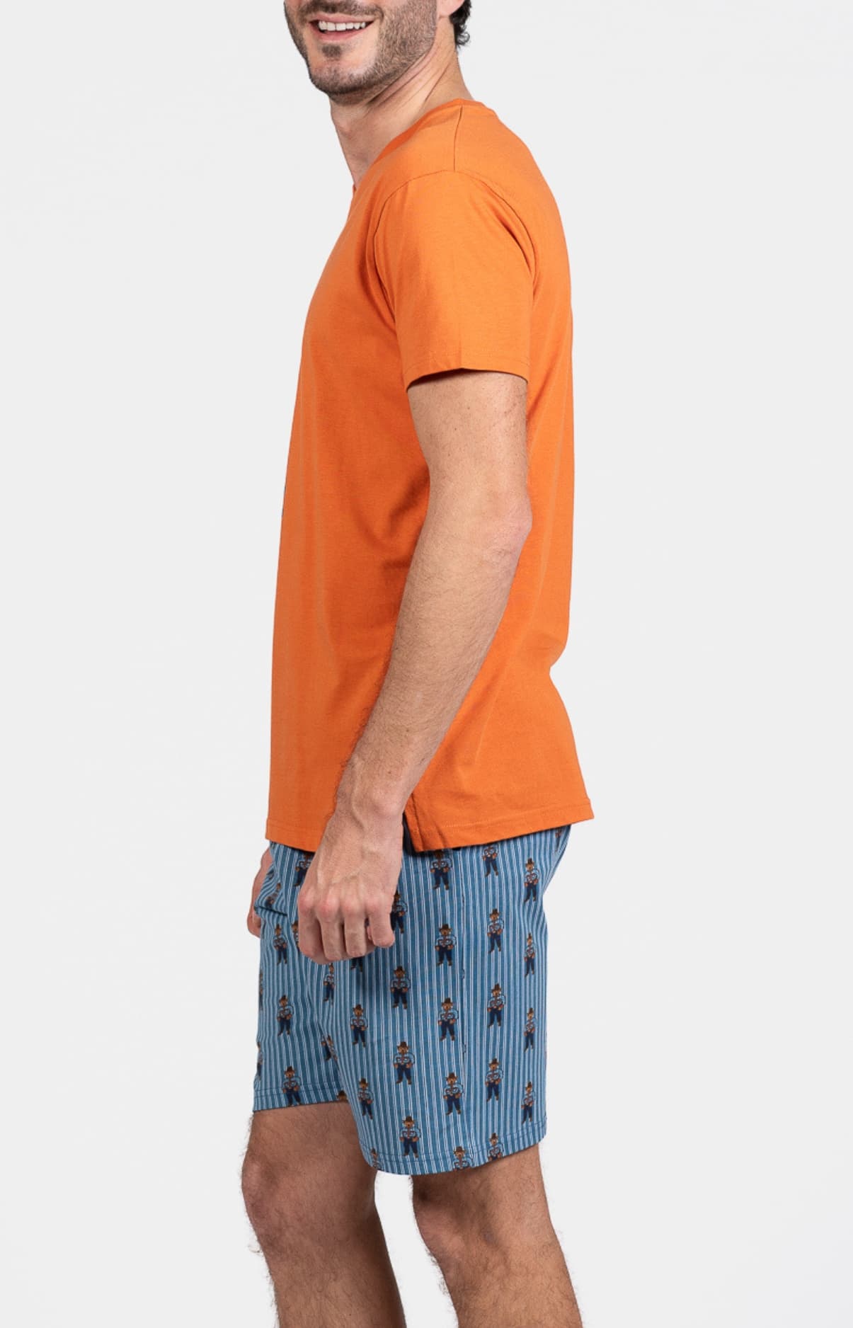arthur-bob-cowboy-pyjashort-coton-acier-homme image 5