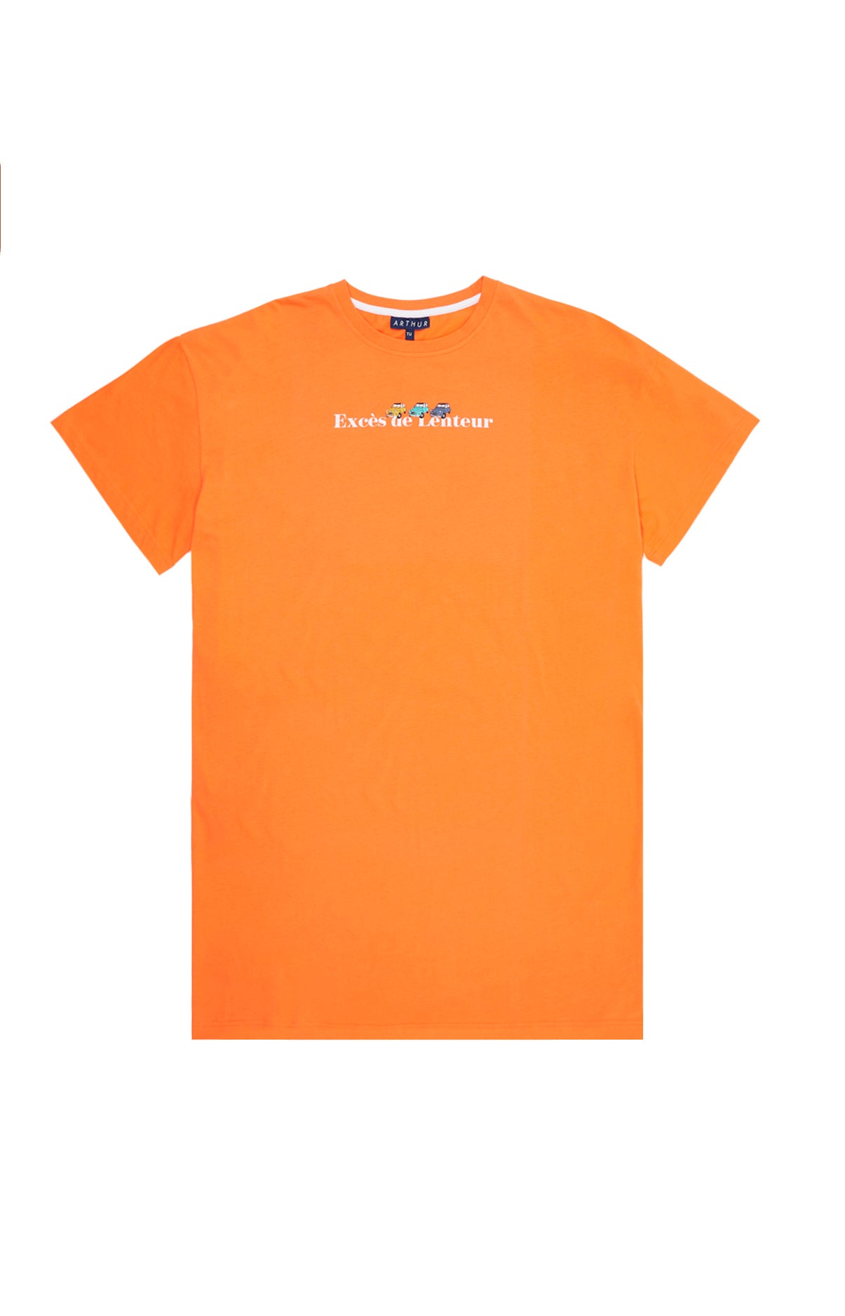 arthur-bob-2cv-maxi-tee-shirt-nuit-orange-tu image 3