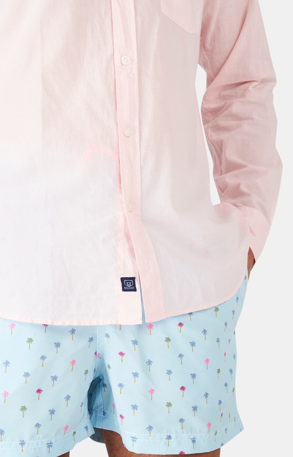 arthur-bob-chemise-voile-de-coton-rose-manches-longues image 7