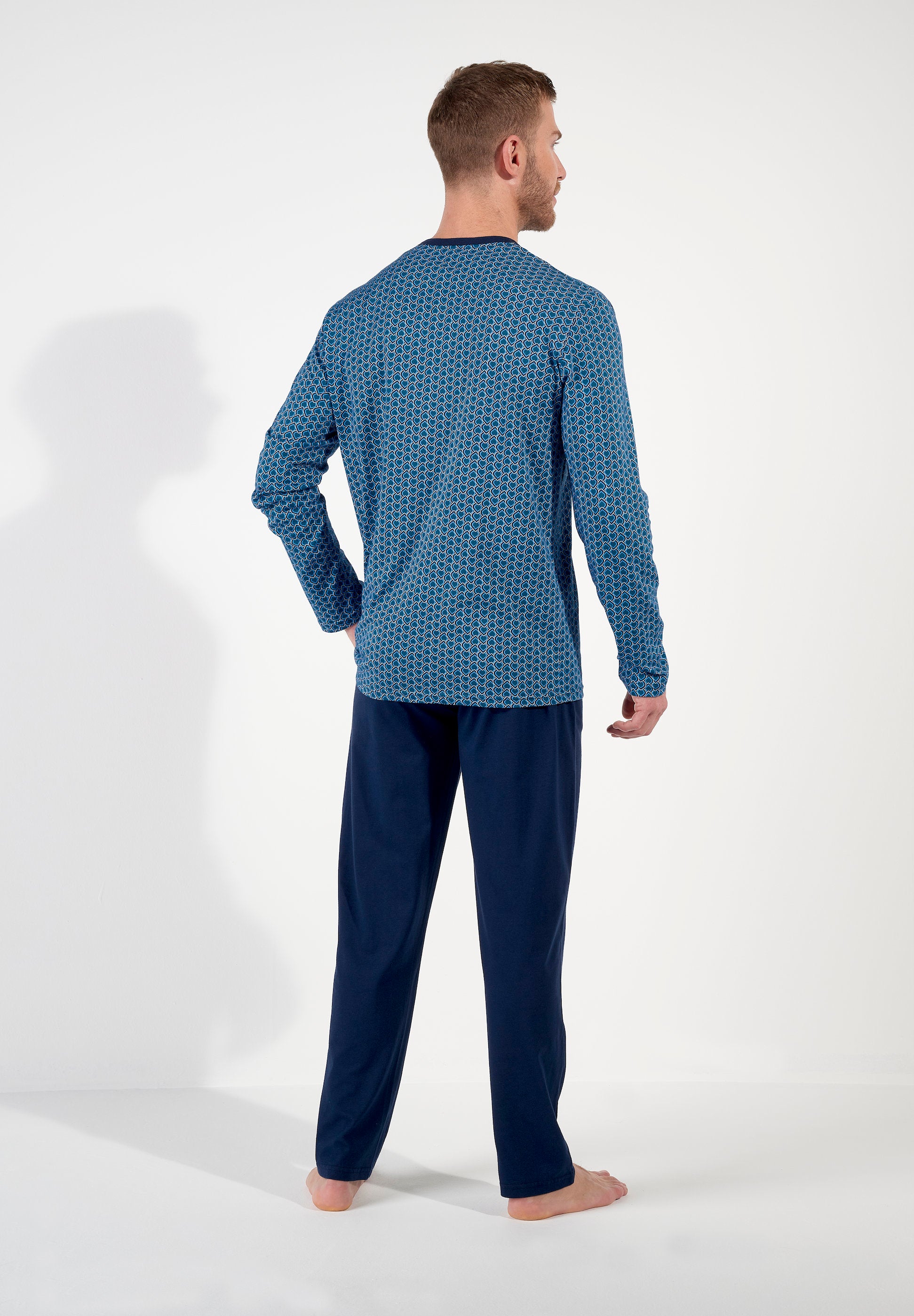 hom-martinez-pyjama-homme-long-bleu-coton-art-d-co image 6