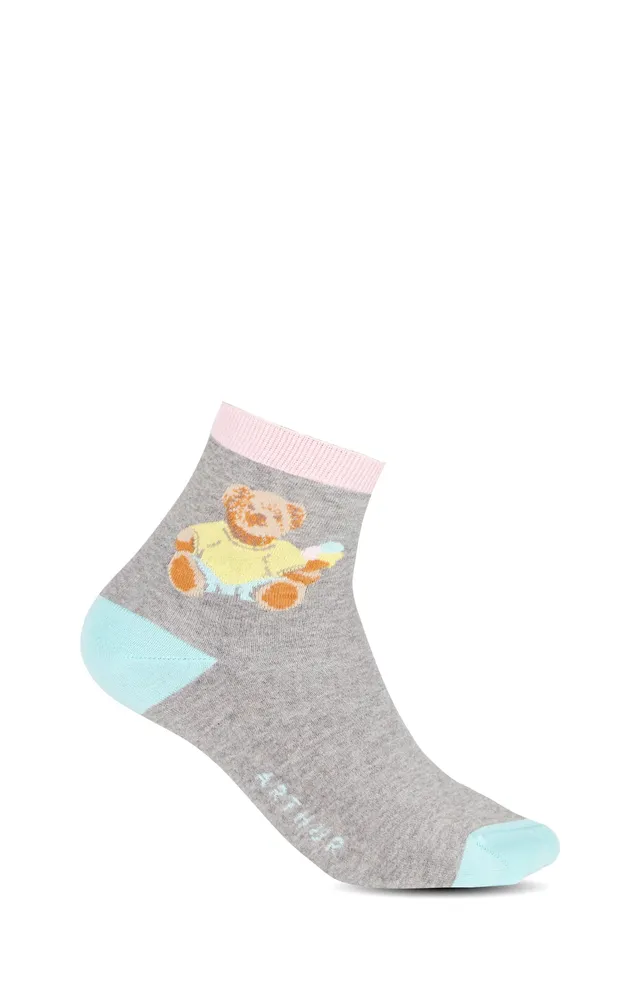 arthur-bob-teddy-chaussettes-femme-gris-coton-36-40 image 1