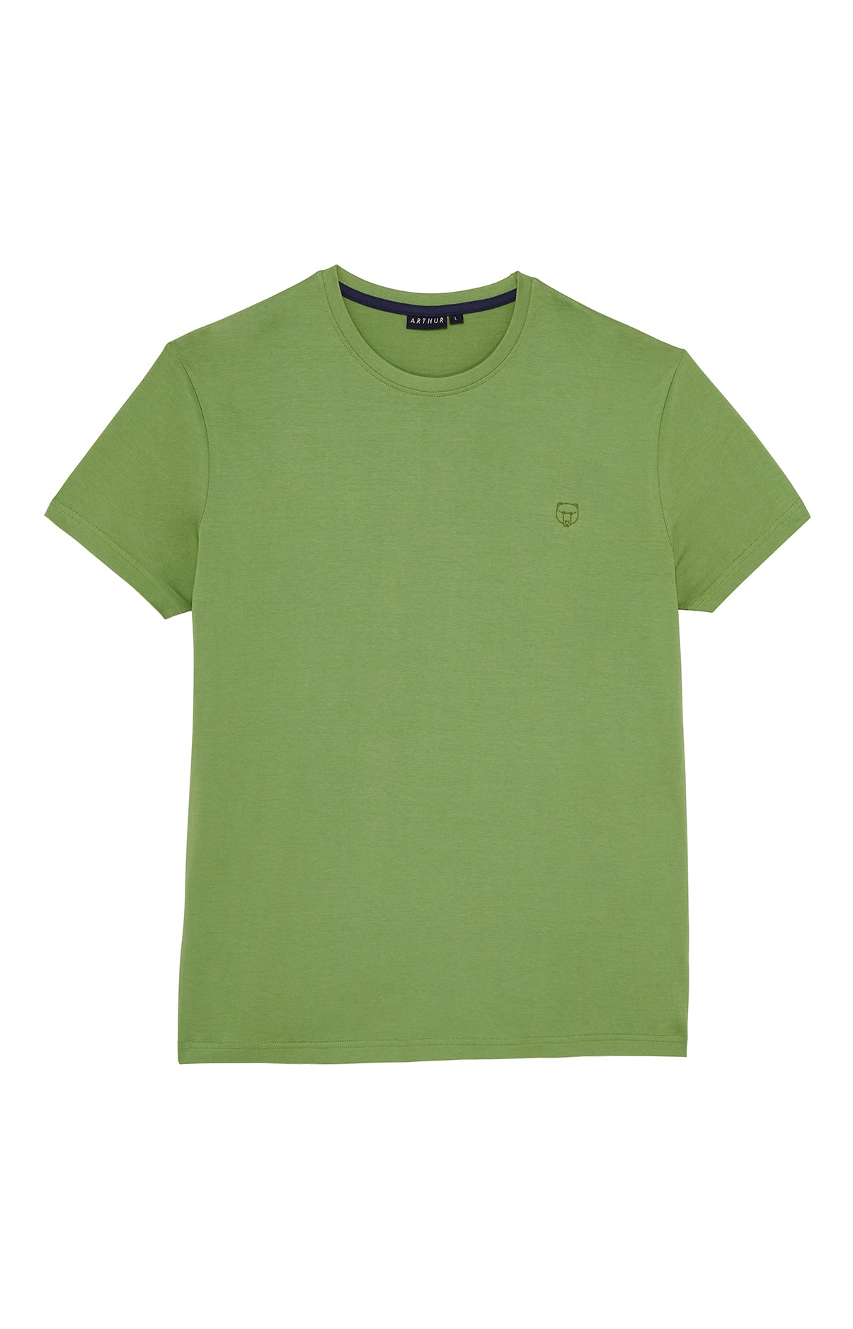 arthur-bob-tee-shirt-coton-green-manches-courtes-homme image 3