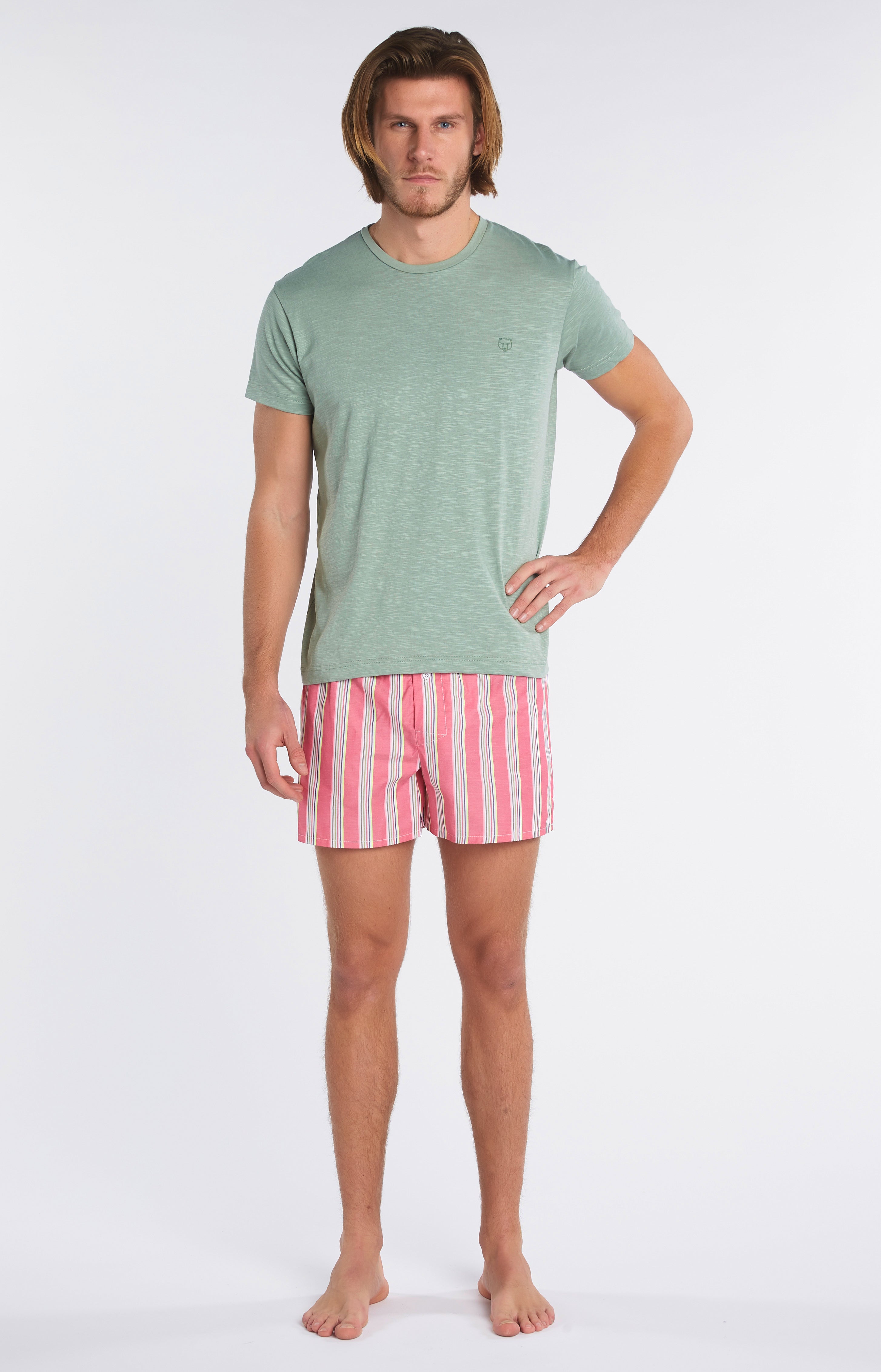 arthur-bob-tee-shirt-homme-vert-lichen-coton-bio image 4