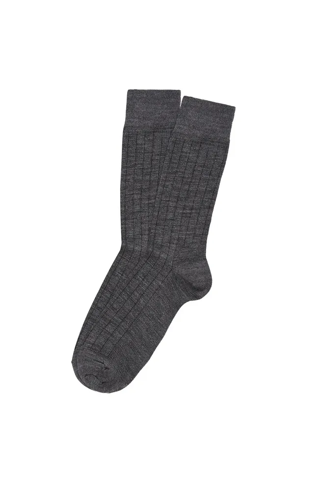 arthur-bob-laine-et-coton-chaussettes-anthracite-40-46 image 1