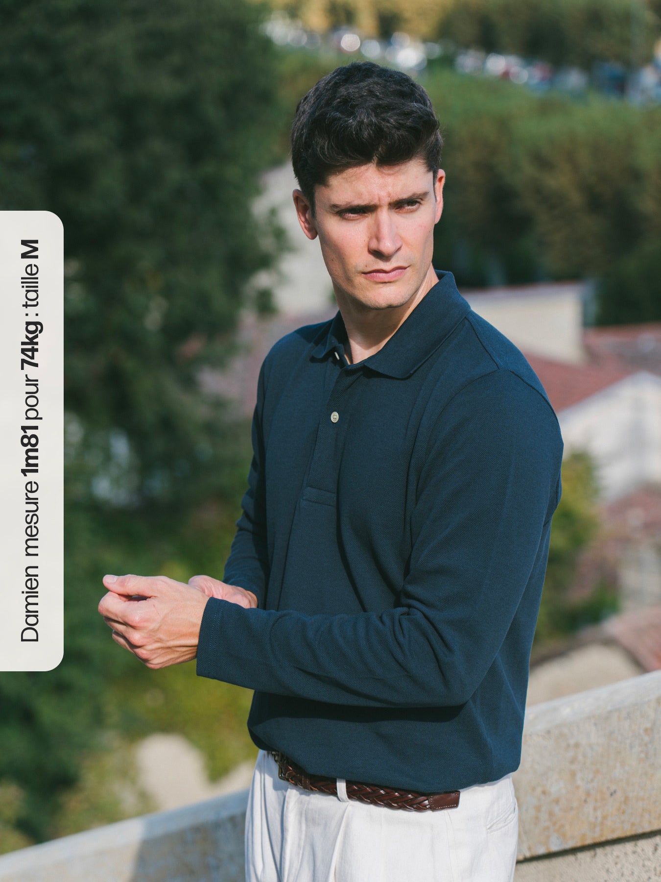 p-trone-polo-manches-longues-bleu-marine-taille-m image 6