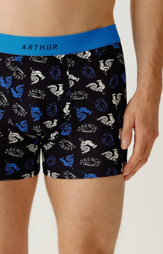 arthur-bob-boxer-jersey-coton-homme-noir-bio image 1