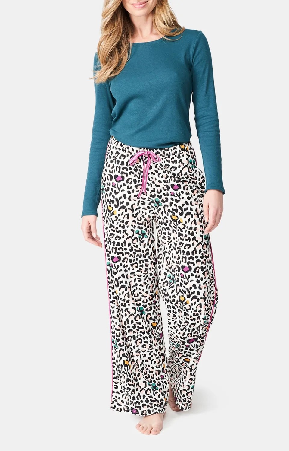 arthur-bob-pantalon-l-opard-coton-bio-femme-multicolore image 1