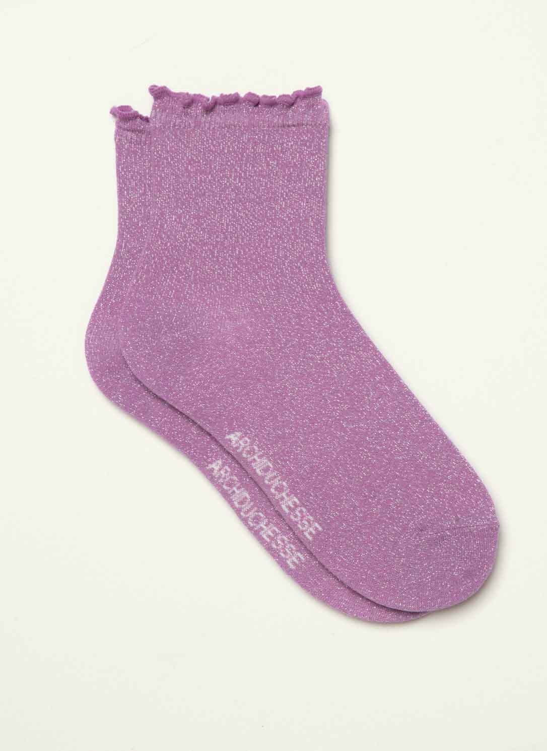 archiduchesse-fantaisie-collerettes-lilas-p-tillante-chaussettes-36-41-lurex image 2