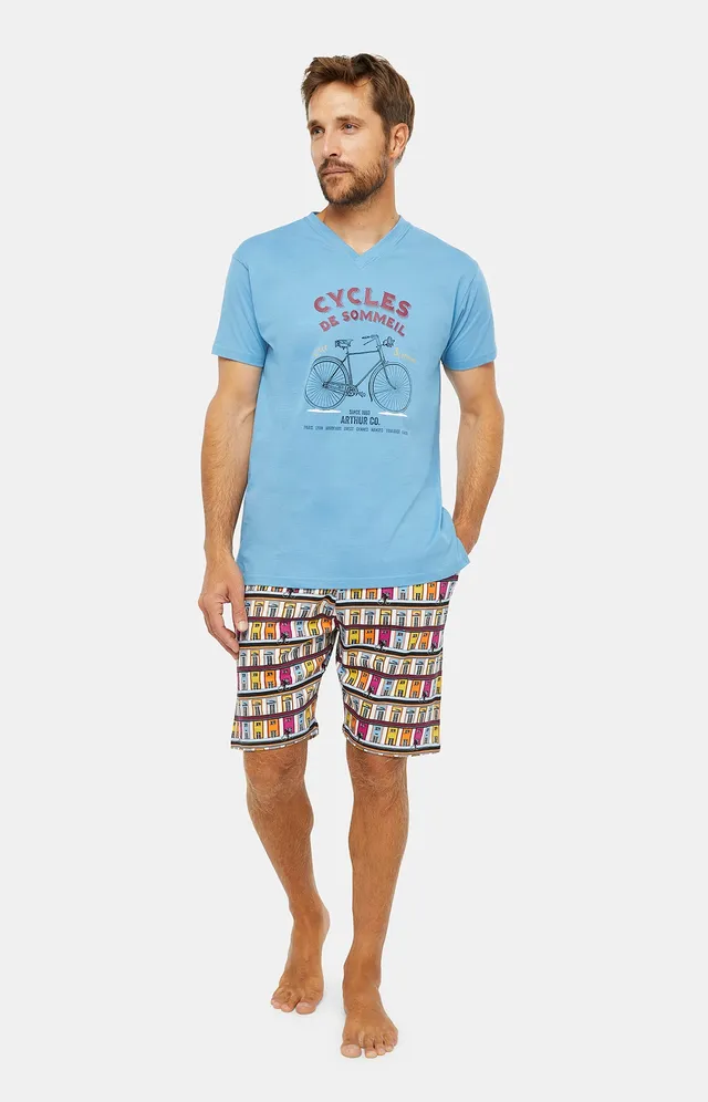 arthur-bob-amsterdam-pyjashort-coton-multicolore-taille-l image 1