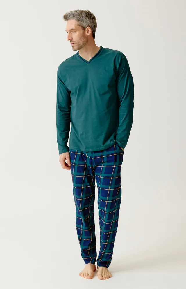 arthur-bob-noah-tradi-pyjama-homme-marine-coton-bio image 1