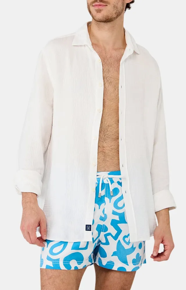 arthur-bob-chemise-gaze-coton-blanc-manches-longues image 1