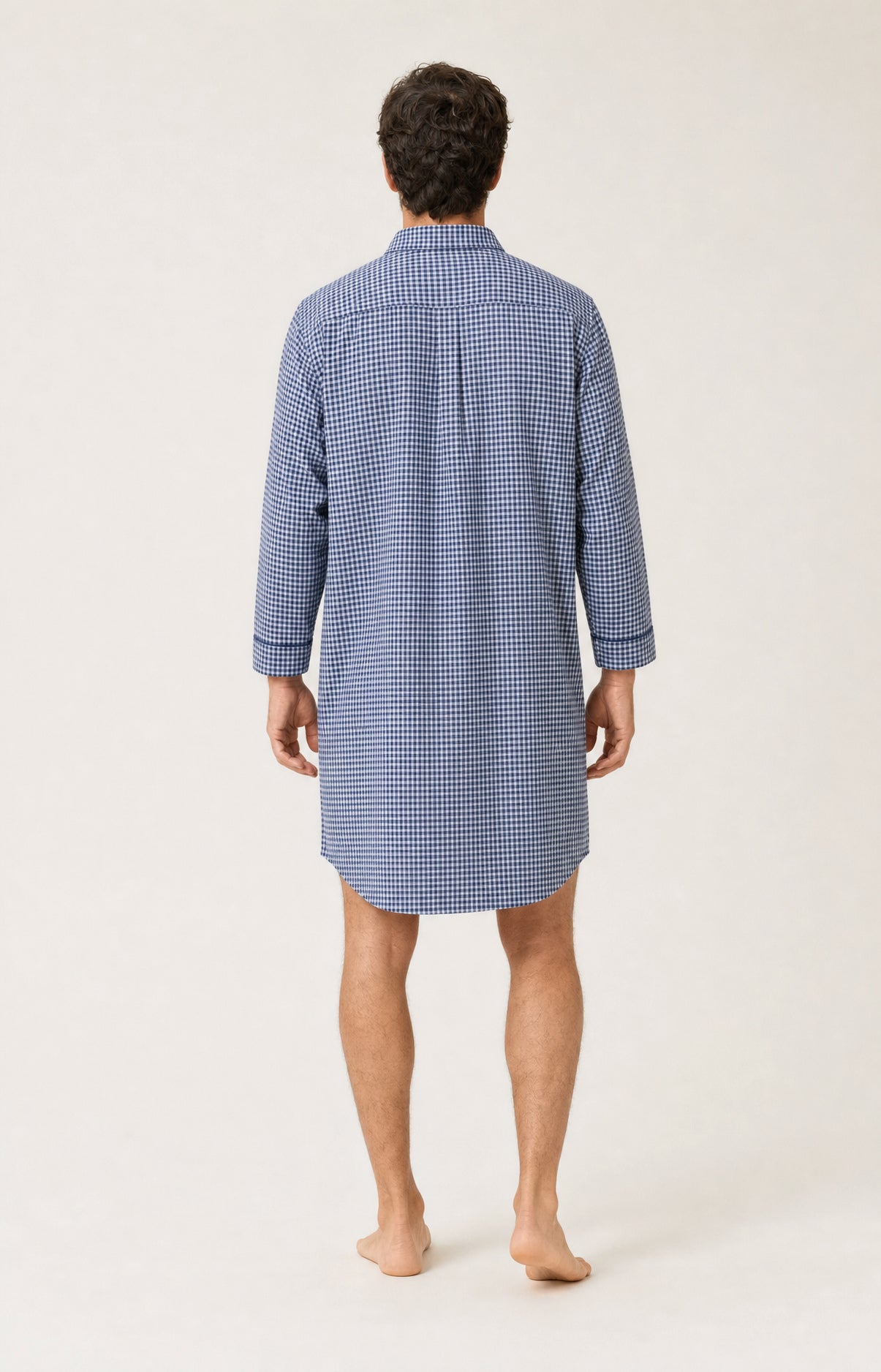 arthur-bob-elie-chemise-de-nuit-flanelle-marine-carreaux image 5
