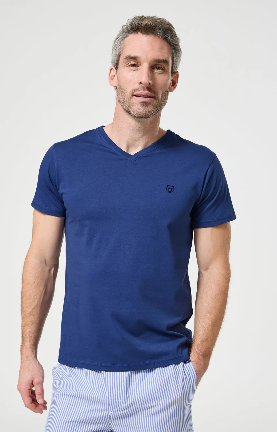 arthur-bob-marin-tee-shirt-homme-marine-coton-bio image 1