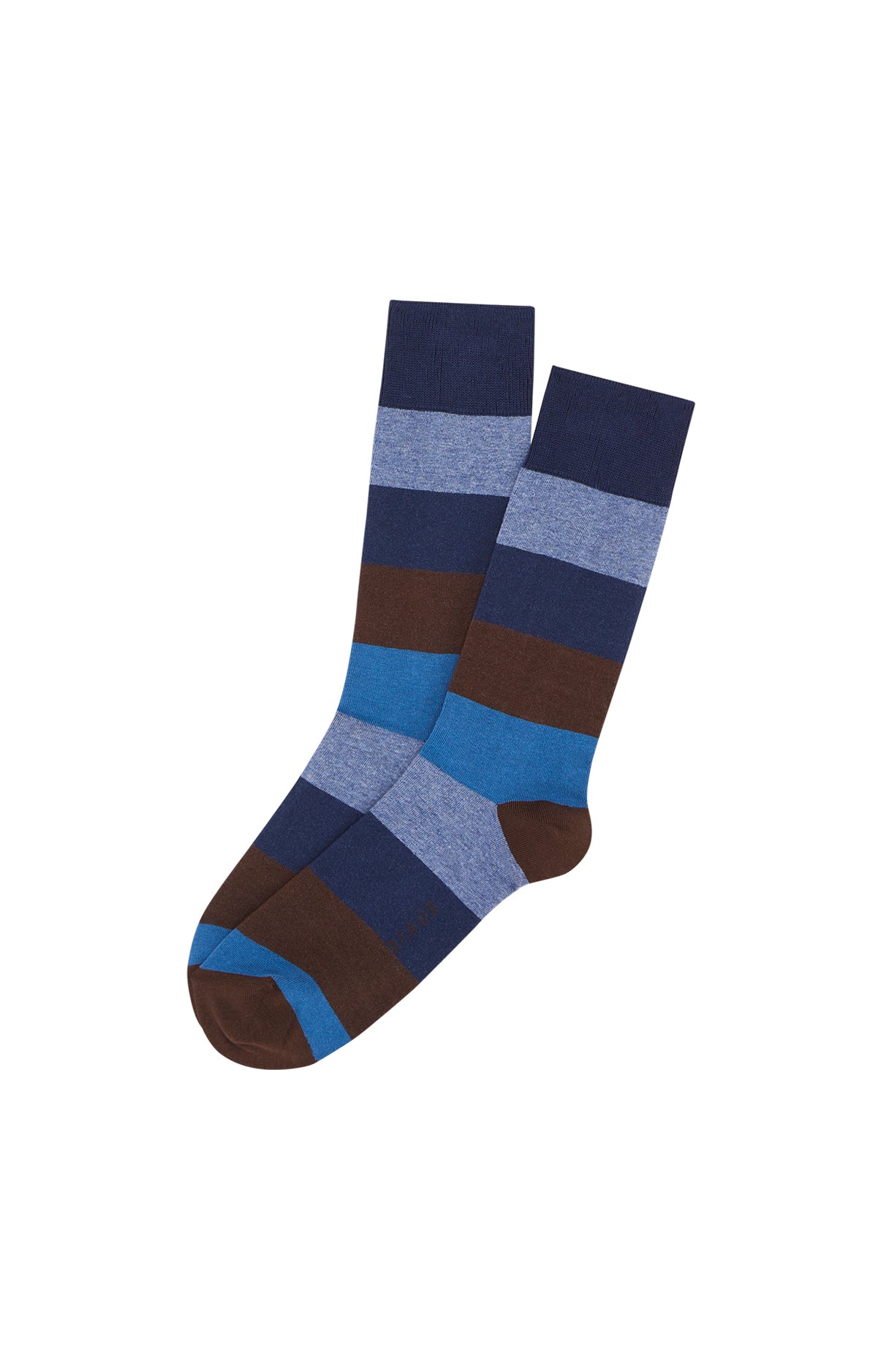 arthur-bob-multi-rayures-chaussettes-homme-multicolore-coton image 1