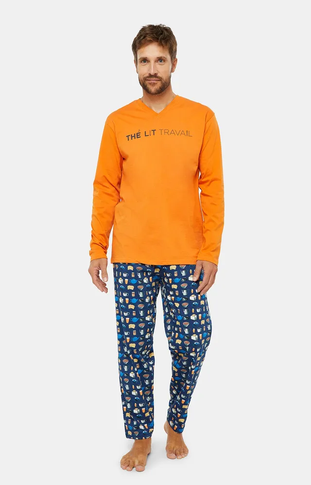 arthur-bob-th-lit-travail-pyjama-marine-coton image 1