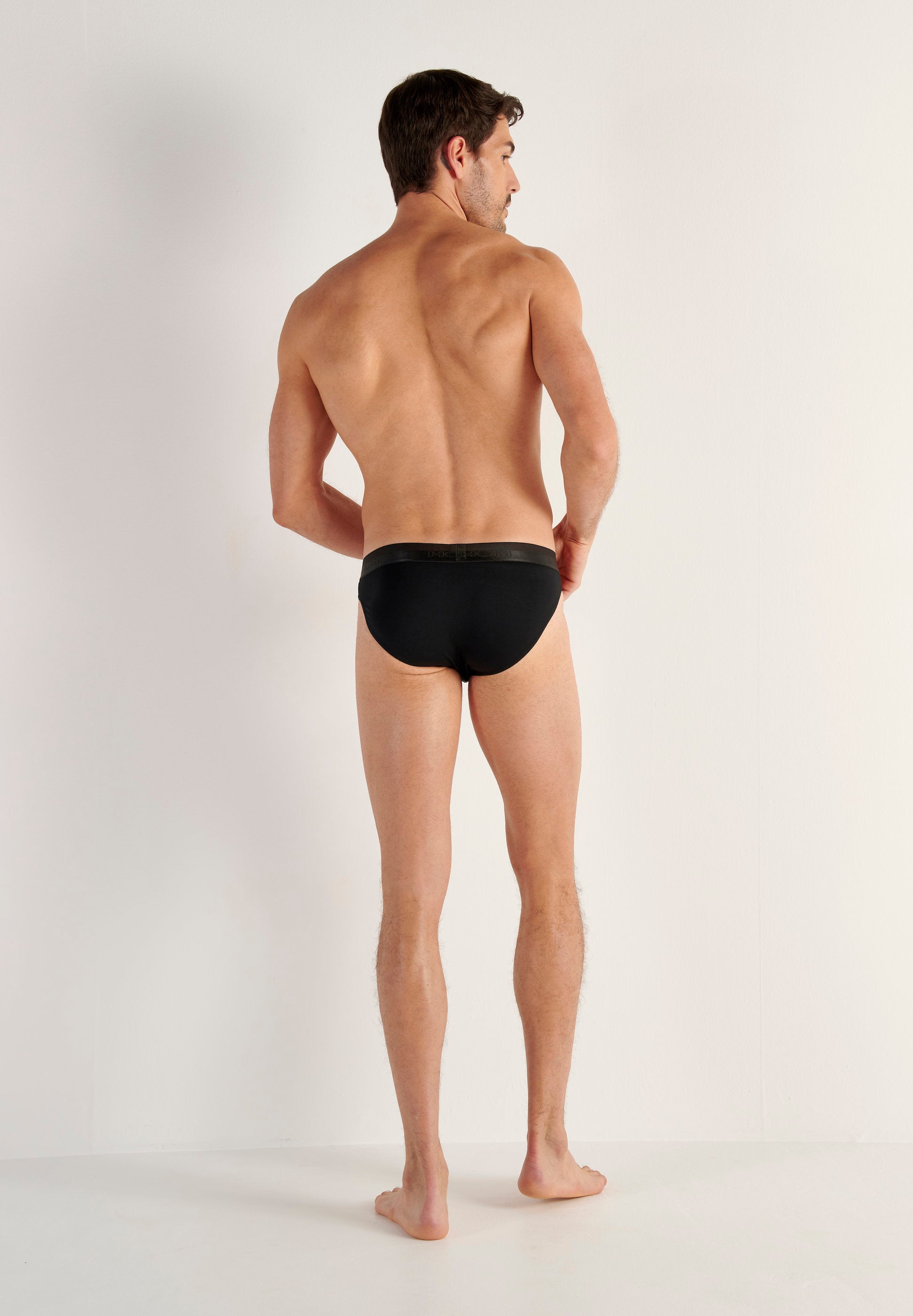 hom-classic-mini-slip-homme-modal-coton-noir-400204-noir image 7