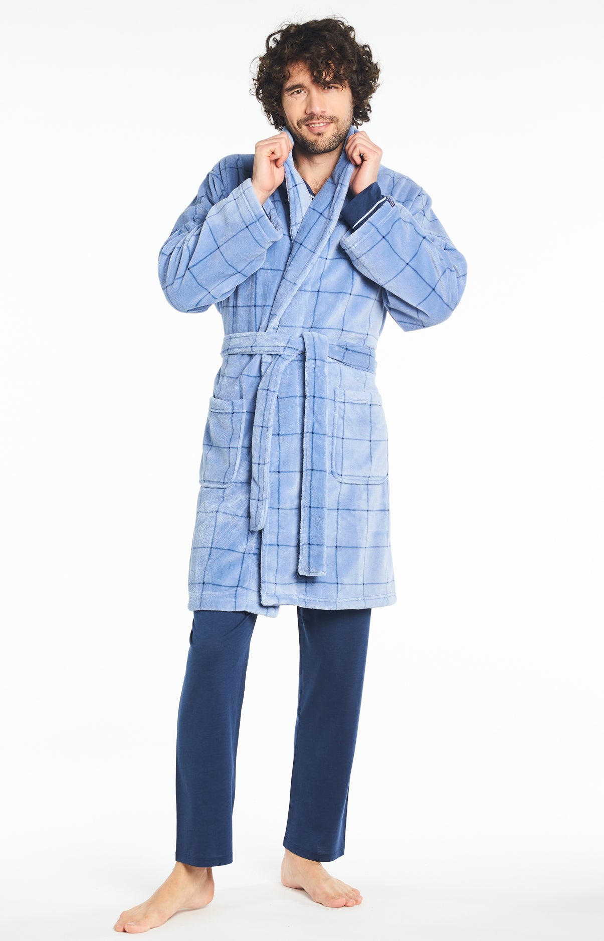arthur-bob-azur-robe-de-chambre-carreaux-homme image 7