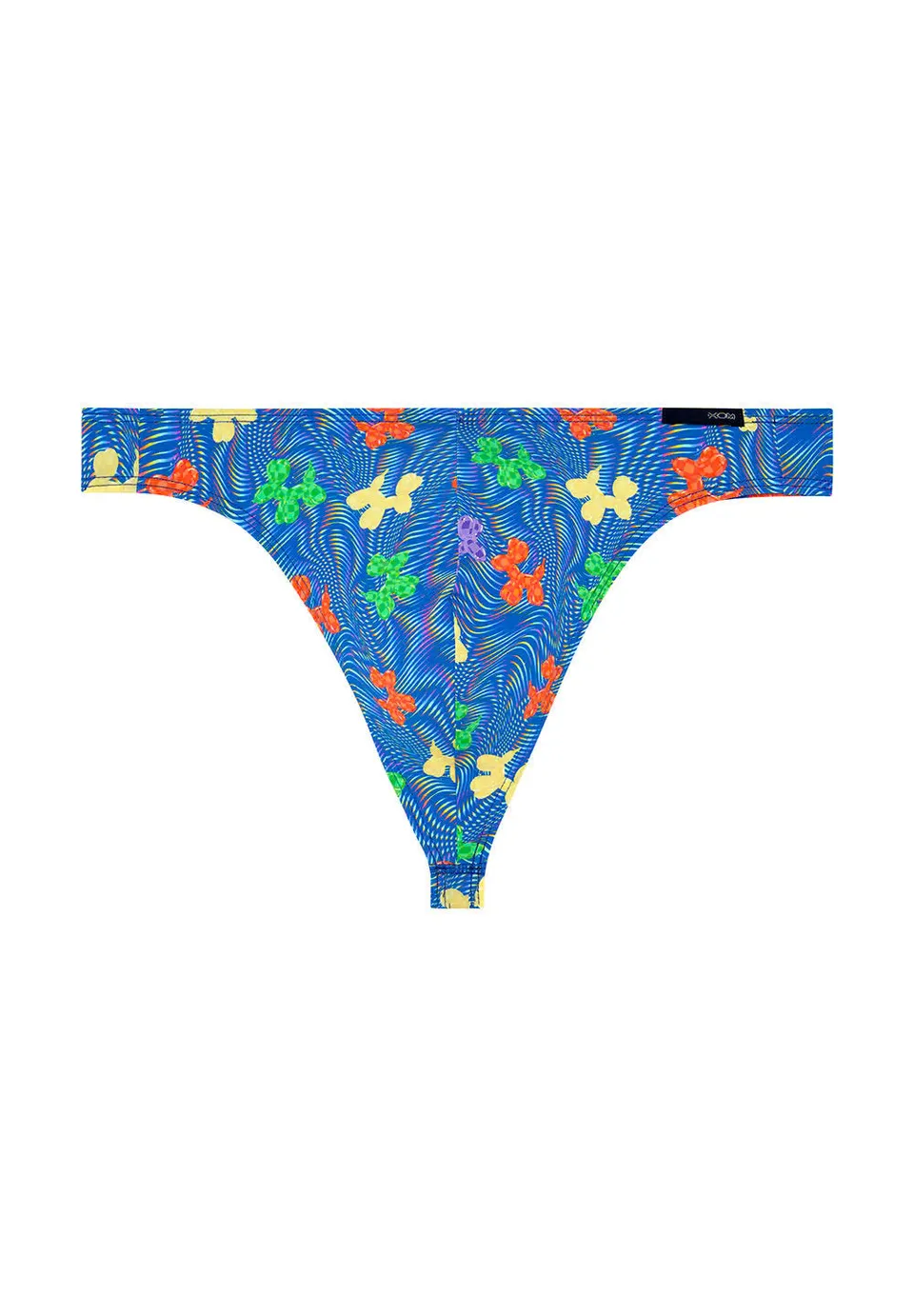 hom-funky-styles-string-homme-m-bleu-imprim-microfibre image 1
