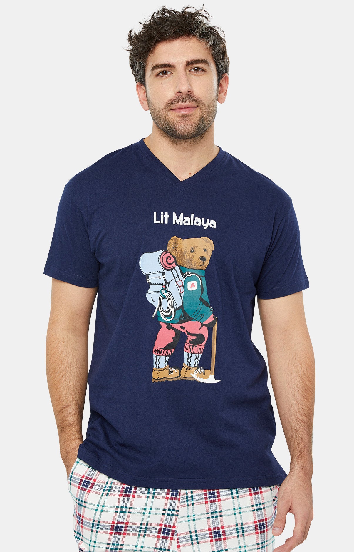 arthur-bob-lit-malaya-pyjashort-homme-blanc-s-xl-coton image 5