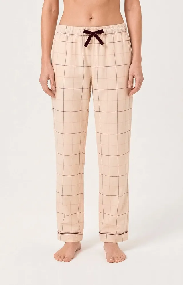 arthur-bob-magnolia-pantalon-pyjama-femme-rose-flanelle image 1