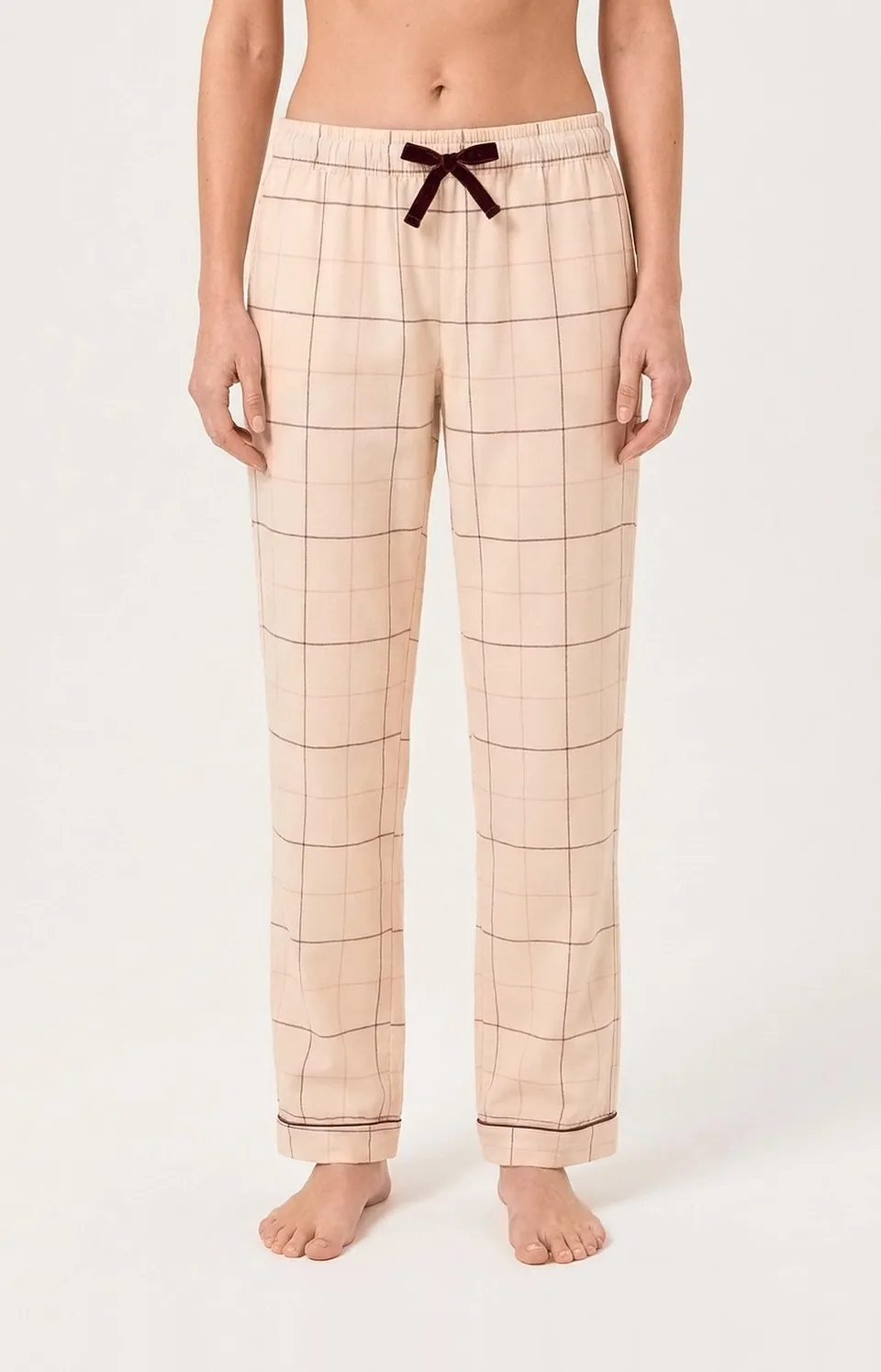 arthur-bob-magnolia-pantalon-pyjama-femme-rose-flanelle image 1