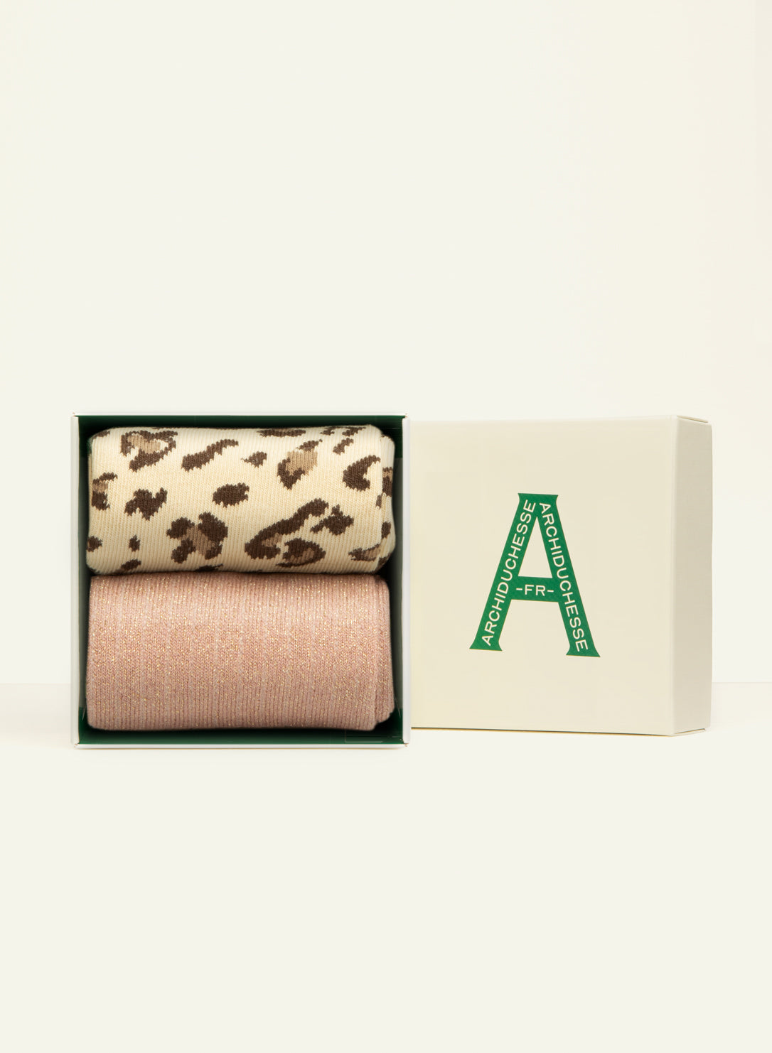 archiduchesse-paillet-e-duo-l-opard-chaussettes-rose-tu image 1