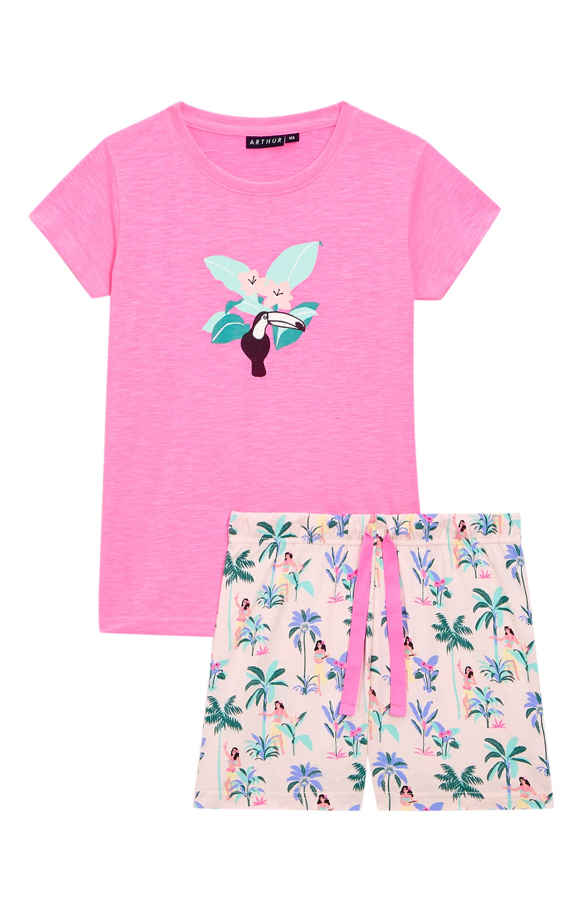 arthur-bob-vahin-pyjashort-enfant-coton-bio-multicolore image 3