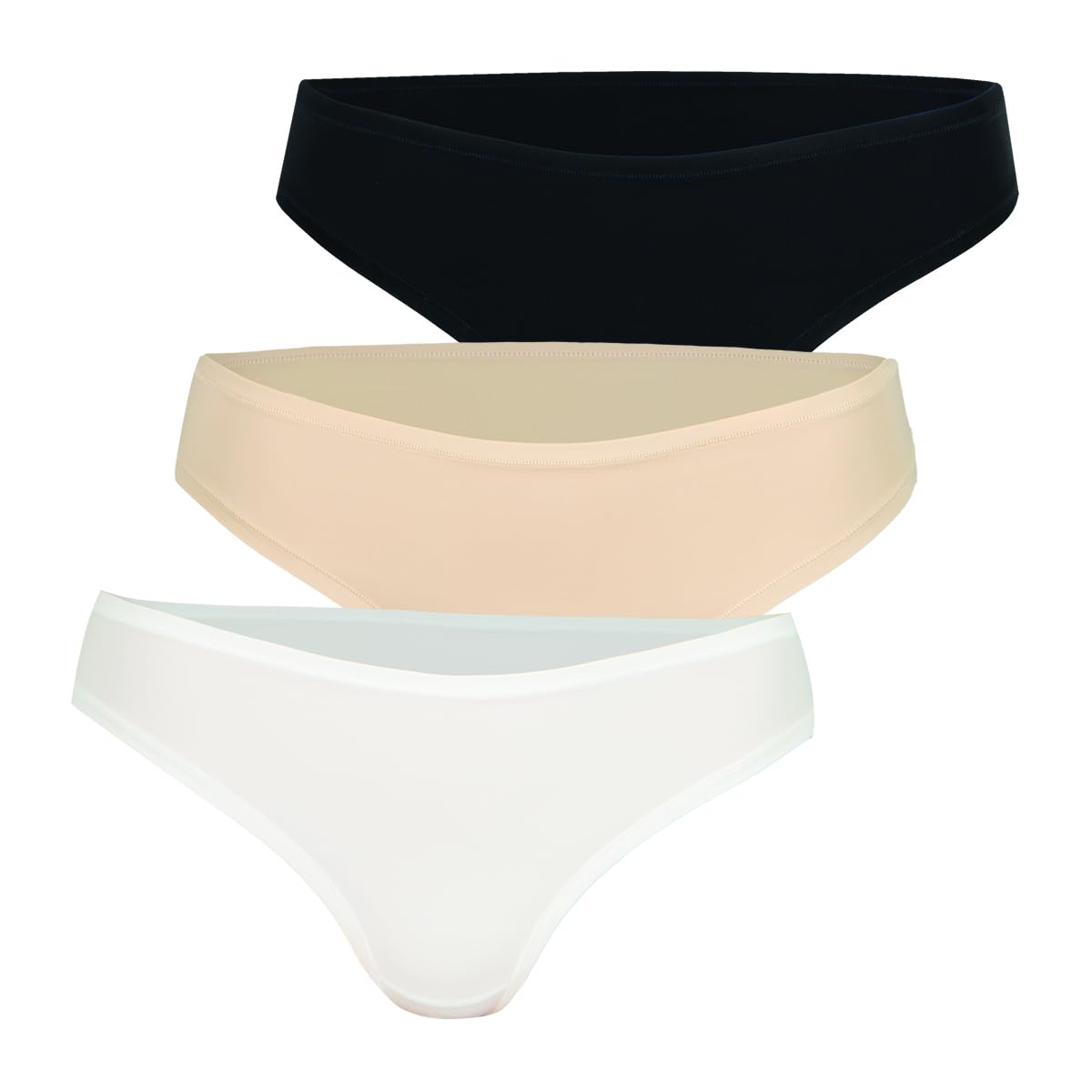 athena-ecopack-lot-3-slips-micro-femme-taille-s-blanc-skin-noir image 1