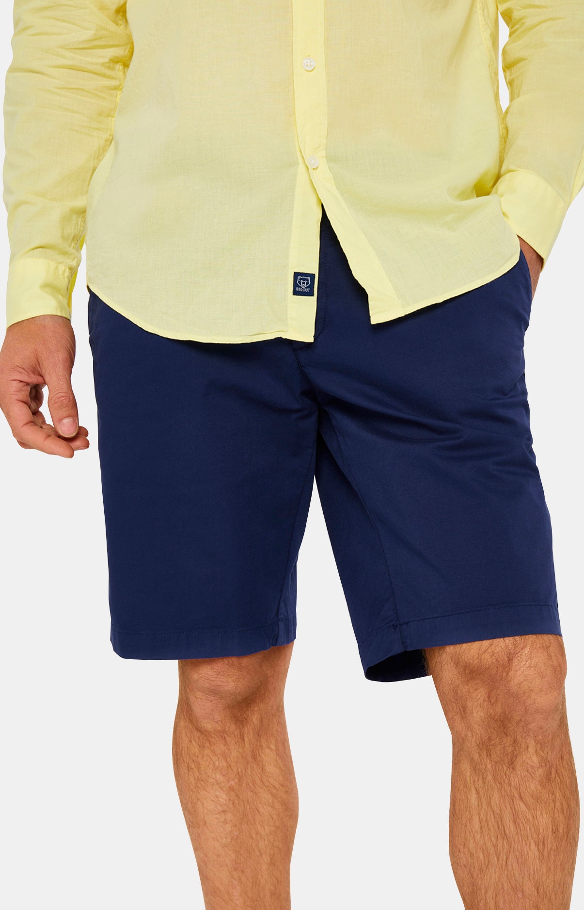 arthur-bob-chemise-voile-coton-manches-longues-jaune-homme image 2